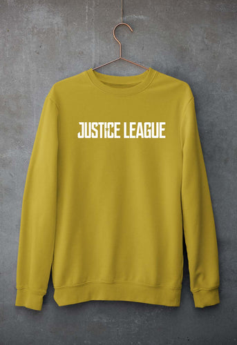 Justice League Unisex Sweatshirt for Men/Women-Mustard Yellow-Ektarfa.online