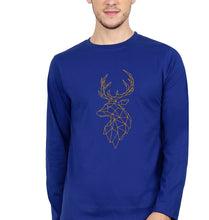 Load image into Gallery viewer, Deer Full Sleeves T-Shirt for Men-Royal Blue-Ektarfa.online
