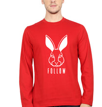Load image into Gallery viewer, Rabbit Bunny Full Sleeves T-Shirt for Men-Red-Ektarfa.online
