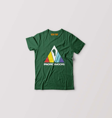 Imagine Dragons Funny Kid T-Shirt-0-1 Year(20 Inches)-Dark Green-Ektarfa.co.in