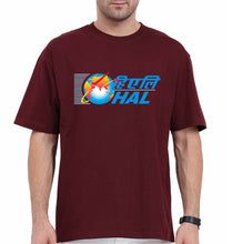 Load image into Gallery viewer, Hindustan Aeronautics Limited (HAL) Oversized T-Shirt for Men-Maroon-Ektarfa.online
