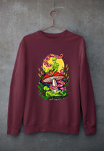 Load image into Gallery viewer, Trippy Psychedelic Weed Stoned Unisex Sweatshirt for Men/Women-Maroon-Ektarfa.online
