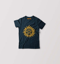 Load image into Gallery viewer, Supernatural Kids T-Shirt for Boy/Girl-Petrol Blue-Ektarfa.online
