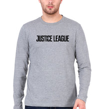 Load image into Gallery viewer, Justice League Full Sleeves T-Shirt for Men-Grey Melange-Ektarfa.online
