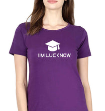 Load image into Gallery viewer, IIM L Lucknow T-Shirt for Women-XS(32 Inches)-Purple-Ektarfa.online
