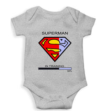 Load image into Gallery viewer, Superman Gym Kids Romper For Baby Boy/Girl-0-5 Months(18 Inches)-Grey-Ektarfa.online
