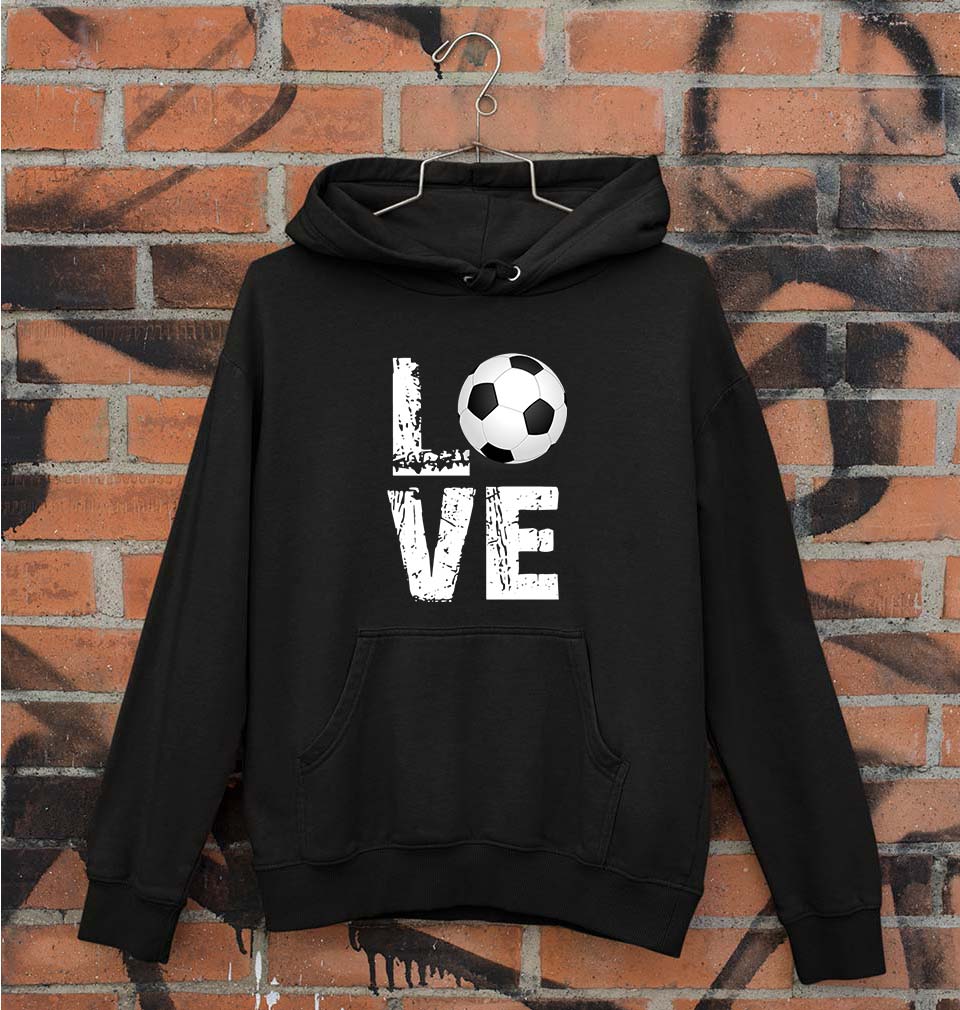 Love Football Unisex Hoodie for Men/Women-Black-Ektarfa.online