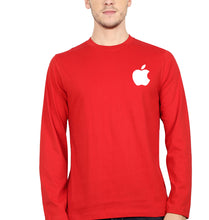 Load image into Gallery viewer, Apple Full Sleeves T-Shirt for Men-S(38 Inches)-Red-Ektarfa.online
