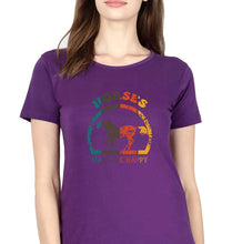 Load image into Gallery viewer, Horses T-Shirt for Women-Purple-Ektarfa.online
