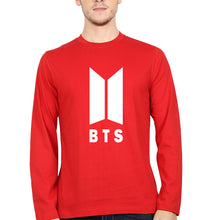 Load image into Gallery viewer, BTS Full Sleeves T-Shirt for Men-Red-Ektarfa.online
