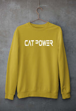 Load image into Gallery viewer, Cat Power Unisex Sweatshirt for Men/Women-Mustard Yellow-Ektarfa.online
