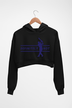 Load image into Gallery viewer, MS Dhoni Crop HOODIE FOR WOMEN-Black-Ektarfa.online
