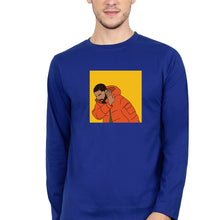 Load image into Gallery viewer, Drake Full Sleeves T-Shirt for Men-Royal Blue-Ektarfa.online
