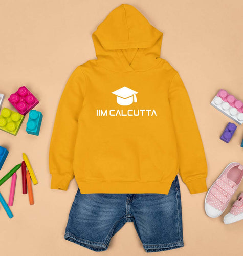 IIM C Calcutta Kids Hoodie for Boy/Girl-1-2 Years(24 Inches)-Mustard Yellow-Ektarfa.online