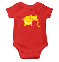 Load image into Gallery viewer, Hipster Elephant Kids Romper For Baby Boy/Girl-0-5 Months(18 Inches)-RED-Ektarfa.online
