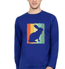 Load image into Gallery viewer, Rabbit Bunny Full Sleeves T-Shirt for Men-Royal Blue-Ektarfa.online
