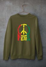 Load image into Gallery viewer, Bob Marley Peace Unisex Sweatshirt for Men/Women-Olive Green-Ektarfa.online
