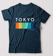 Load image into Gallery viewer, Tokyo Japan T-Shirt for Men-S(38 Inches)-Petrol Blue-Ektarfa.online
