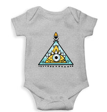 Load image into Gallery viewer, Psychedelic Triangle eye Kids Romper For Baby Boy/Girl-Grey-Ektarfa.online
