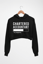 Load image into Gallery viewer, Chartered Accountants(CA) In Progress Crop HOODIE FOR WOMEN-Black-Ektarfa.online
