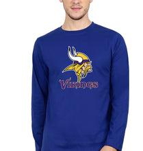 Load image into Gallery viewer, Vikings Full Sleeves T-Shirt for Men-Royal Blue-Ektarfa.online
