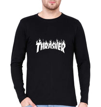 Load image into Gallery viewer, Thrasher Full Sleeves T-Shirt for Men-Black-Ektarfa.online
