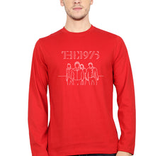 Load image into Gallery viewer, The 1975 Full Sleeves T-Shirt for Men-S(38 Inches)-Red-Ektarfa.online
