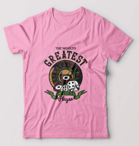 Casino Player T-Shirt for Men-Light Baby Pink-Ektarfa.online