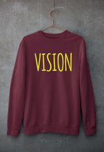 Load image into Gallery viewer, Vision Unisex Sweatshirt for Men/Women-S(40 Inches)-Maroon-Ektarfa.online
