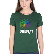 Load image into Gallery viewer, Coldplay T-Shirt for Women-Dark Green-Ektarfa.online
