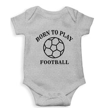 Load image into Gallery viewer, Play Football Kids Romper For Baby Boy/Girl-0-5 Months(18 Inches)-Grey-Ektarfa.online
