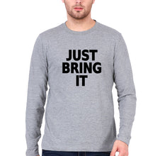 Load image into Gallery viewer, Just Bring IT Full Sleeves T-Shirt for Men-Grey-Ektarfa.online
