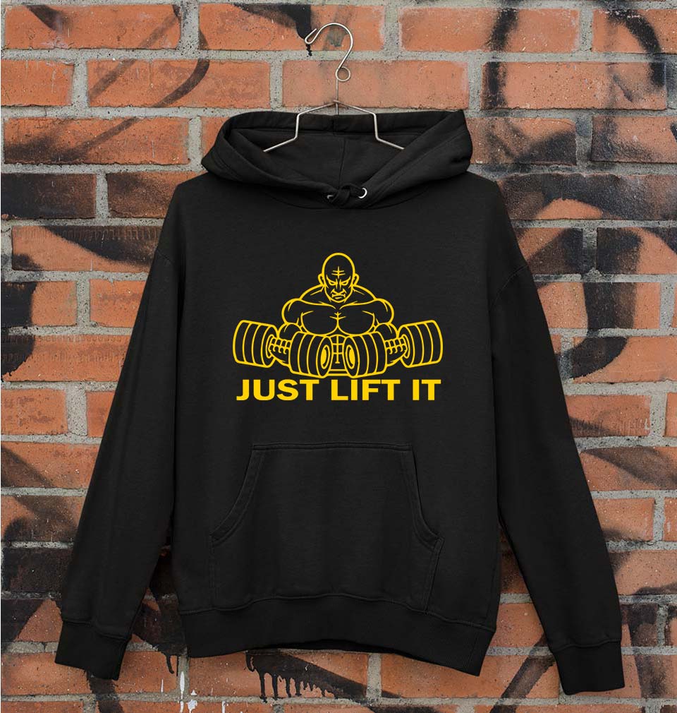 Gym Lift Unisex Hoodie for Men/Women-Black-Ektarfa.online