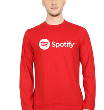 Load image into Gallery viewer, Spotify Full Sleeves T-Shirt for Men-Red-Ektarfa.online
