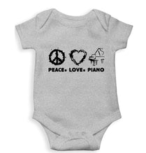 Load image into Gallery viewer, Peace Love Piano Kids Romper For Baby Boy/Girl-Grey-Ektarfa.online
