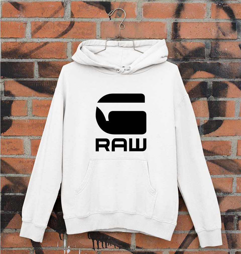 G Raw Unisex Hoodie for Men/Women-White-Ektarfa.online