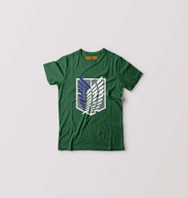 Load image into Gallery viewer, Attack on Titan Kids T-Shirt for Boy/Girl-Dark Green-Ektarfa.online
