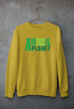 Load image into Gallery viewer, Animal Planet Unisex Sweatshirt for Men/Women-S(40 Inches)-Mustard Yellow-Ektarfa.online
