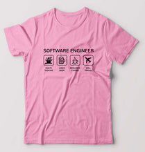 Load image into Gallery viewer, Software Engineer T-Shirt for Men-Light Baby Pink-Ektarfa.online
