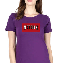 Load image into Gallery viewer, Netflix T-Shirt for Women-Purple-Ektarfa.online
