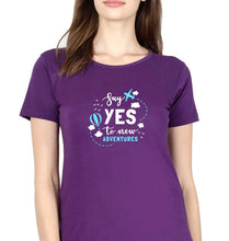 Load image into Gallery viewer, Travel Adventures T-Shirt for Women-Purple-Ektarfa.online
