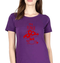 Load image into Gallery viewer, Mushroom T-Shirt for Women-Purple-Ektarfa.online
