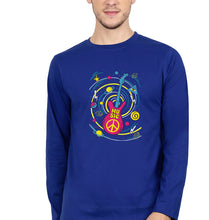 Load image into Gallery viewer, Psychedelic Music Full Sleeves T-Shirt for Men-Royal Blue-Ektarfa.online
