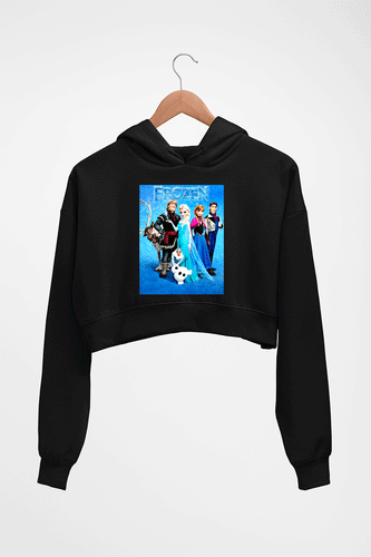 Frozen Crop HOODIE FOR WOMEN-Black-Ektarfa.online