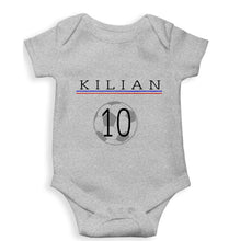 Load image into Gallery viewer, Kylian Mbappé Kids Romper For Baby Boy/Girl-0-5 Months(18 Inches)-Grey-Ektarfa.online
