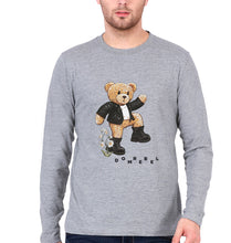 Load image into Gallery viewer, Domrebel Taddy Full Sleeves T-Shirt for Men-Grey Melange-Ektarfa.online
