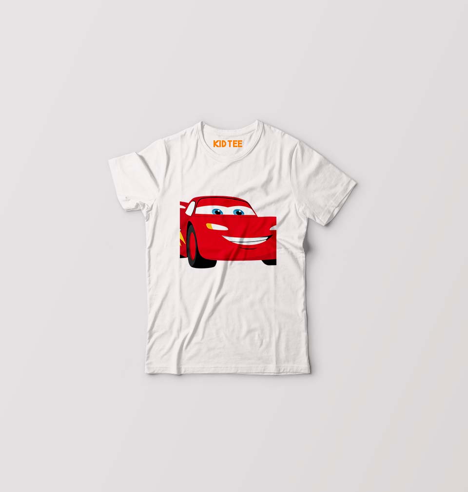 Lightning McQueen Kids T-Shirt for Boy/Girl-White-Ektarfa.online