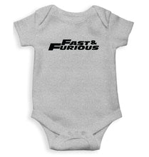 Load image into Gallery viewer, Fast &amp; Furious Kids Romper For Baby Boy/Girl-0-5 Months(18 Inches)-Grey-Ektarfa.online
