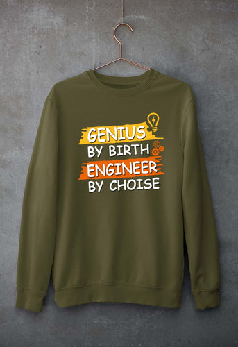 Genius Engineer Unisex Sweatshirt for Men/Women-Olive Green-Ektarfa.online