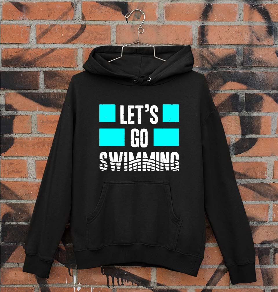 Swimming Unisex Hoodie for Men/Women-Black-Ektarfa.online